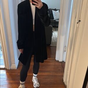 Lafayette 148 New York Black Longline Blazer Coat